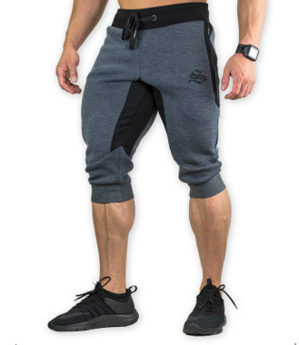 Men's Casual Elastic Waist Training Jogger Sport Short Baggy Pants