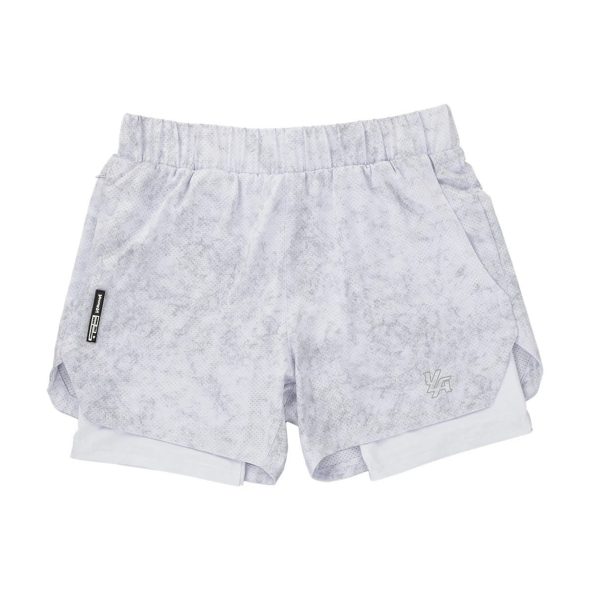 A white color ATHX DualFlex Sports Shorts a product from mensathletix the best Men athletic shorts Gym shorts Mens running shorts Crossfit shorts Sports shorts sports shorts for Men gym shorts