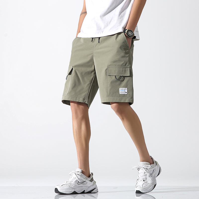 Men's Shorts Five-point Pants Mid-pants Tooling Loose Trend Casual Youth Tide Brand