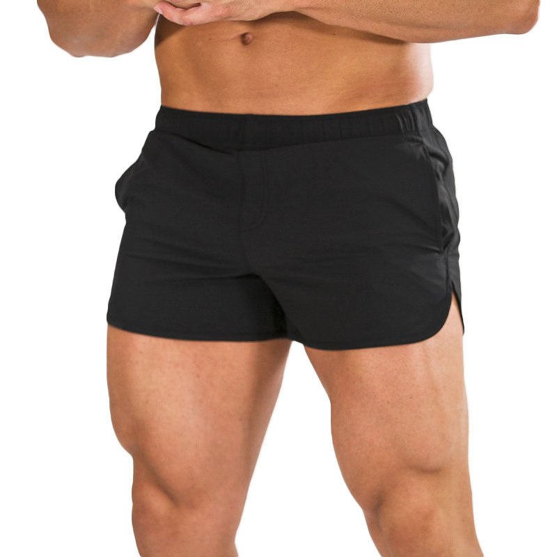 A man wearing black color Fitness Basketball Shorts Men's Running Quick Dry Training Pants a product from mensathletix the best Men athletic shorts Gym shorts Mens running shorts Crossfit shorts Sports shorts Vouri shorts Men gym shorts