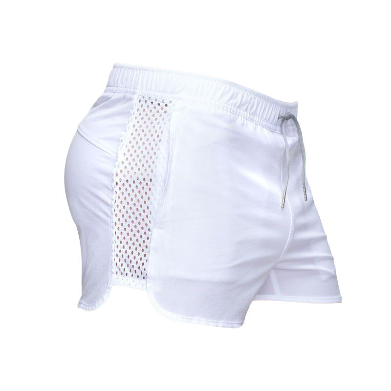 A white color ATHX EuroSport Surf Shorts a product from mensathletix the best Men athletic shorts Gym shorts Mens running shorts Crossfit shorts Sports shorts sports shorts for Men gym shorts