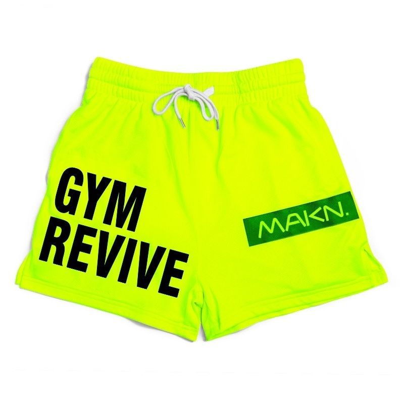 A lemon green color Fitness Men Shorts Mesh Breathable Multicolor Running a product from mensathletix the best Men athletic shorts Gym shorts Mens running shorts Crossfit shorts Sports shorts Vouri shorts Men gym shorts