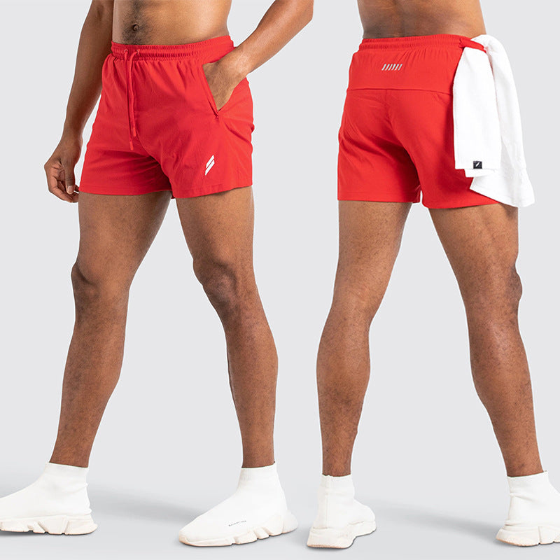 Men wearing red color ATHX New Running Shorts a product from mensathletix the best Men athletic shorts Gym shorts Mens running shorts Crossfit shorts Sports shorts sports shorts for men gym shorts